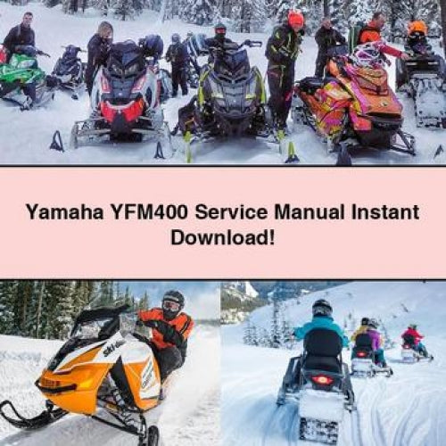 Yamaha YFM400 Service Manual Instant Download PDF