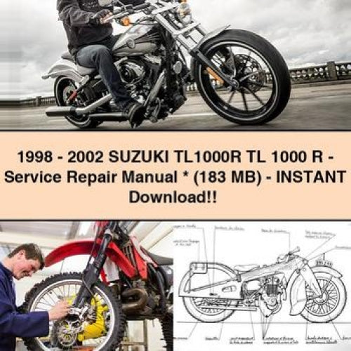 1998 - 2002 Suzuki TL1000R TL 1000 R - Service Repair Manual * (183 MB) - Instant Download PDF