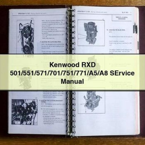 Kenwood RXD 501/551/571/701/751/771/A5/A8 SErvice Manual PDF Download