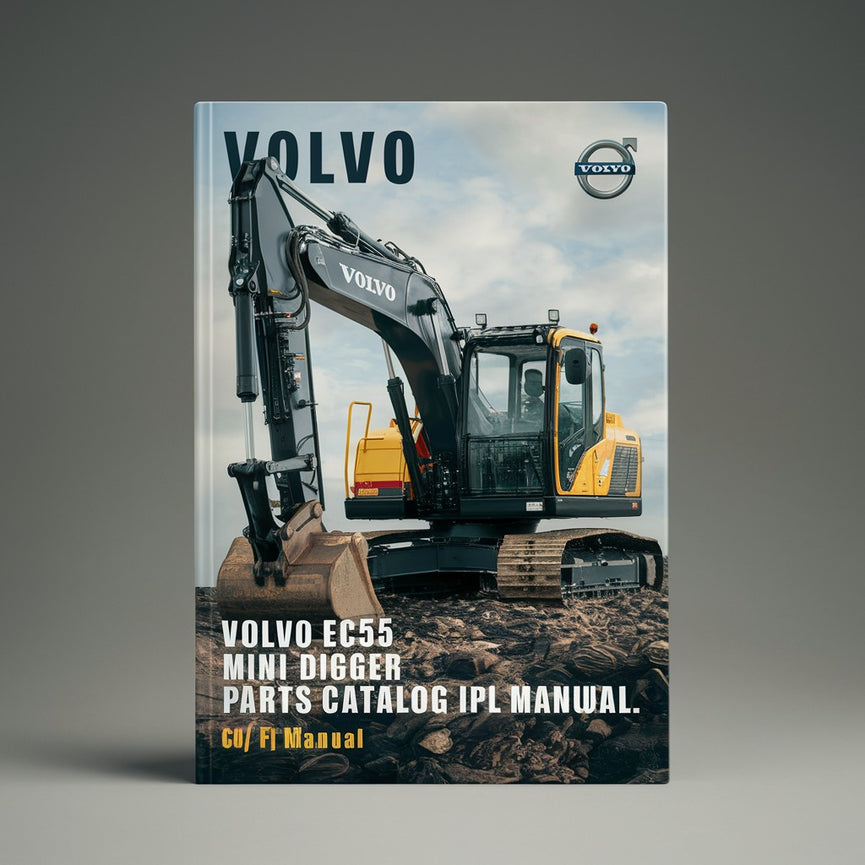 Catalogue de pièces détachées pour mini-pelle VOLVO EC55B Manuel IPL