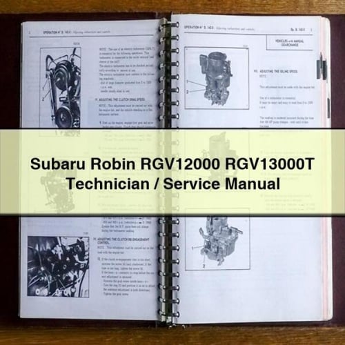 Manual de servicio y reparación del Subaru Robin RGV12000 RGV13000T