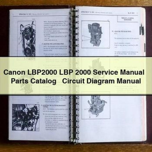 Canon LBP2000 LBP 2000 Service Manual + Parts Catalog + Circuit Diagram Manual PDF Download