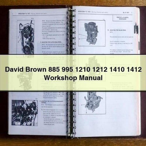 Manual de taller de David Brown 885 995 1210 1212 1410 1412