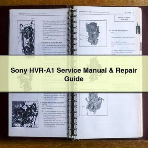 Sony HVR-A1 Service Manual & Repair Guide PDF Download