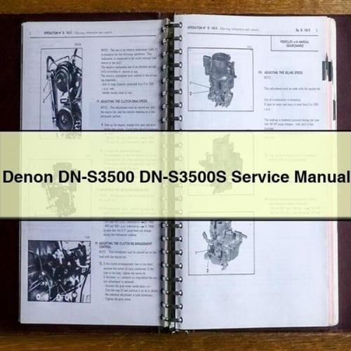 Manuel de réparation et d'entretien Denon DN-S3500 DN-S3500S