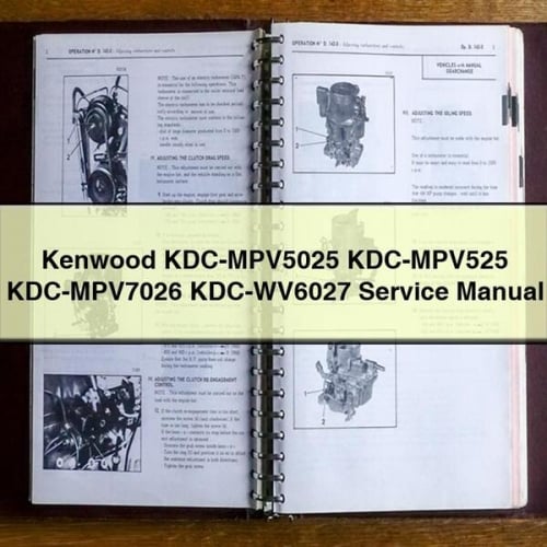 Manual de servicio y reparación de Kenwood KDC-MPV5025 KDC-MPV525 KDC-MPV7026 KDC-WV6027