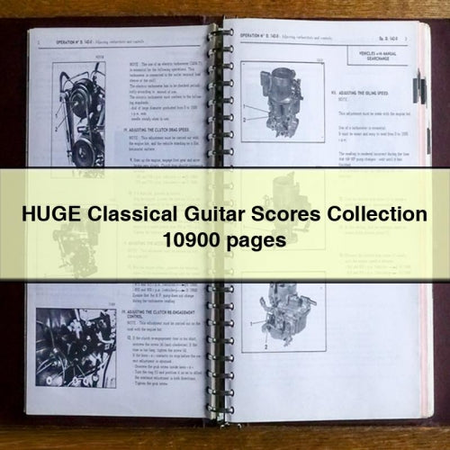 HUGE Classical Guitar Scores Collection 10900 pages