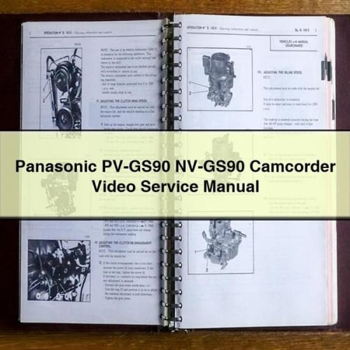 Panasonic PV-GS90 NV-GS90 Camcorder Video Service Manual PDF Download