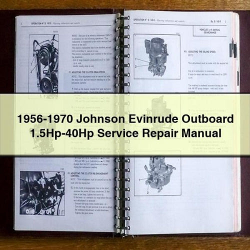 1956-1970 Johnson Evinrude Outboard 1.5Hp-40Hp Service Repair Manual Download PDF