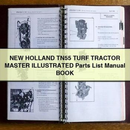 NEW Holland TN55 TURF Tractor MASTER ILLUSTRATED Parts List Manual BOOK PDF Download