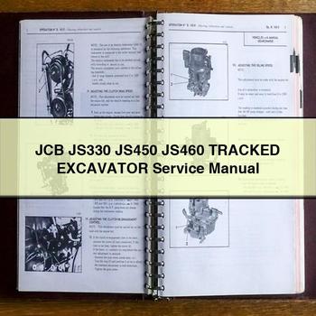 Manual de servicio y reparación de excavadoras de cadenas JCB JS330 JS450 JS460