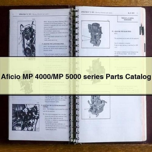 Catálogo de piezas de la serie Aficio MP 4000/MP 5000