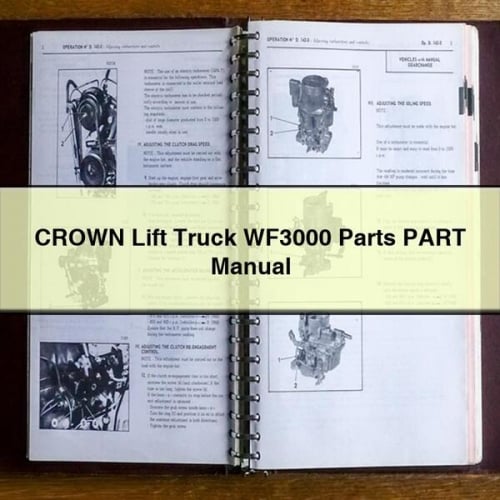 CROWN WF3000 Lift Truck Parts Manual (PDF Download)