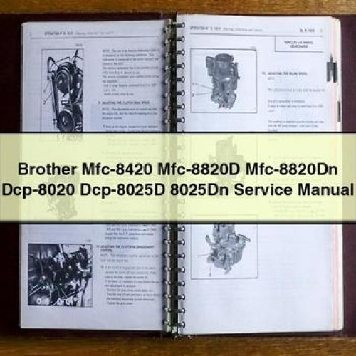 Brother Mfc-8420 Mfc-8820D Mfc-8820Dn Dcp-8020 Dcp-8025D 8025Dn Service Manual PDF Download