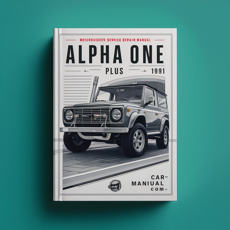 Manual de servicio de Mercruiser Alpha One Gen3 1991 plus