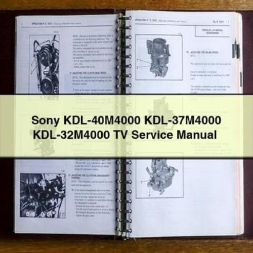 Sony KDL-40M4000 KDL-37M4000 KDL-32M4000 TV Service Manual PDF Download