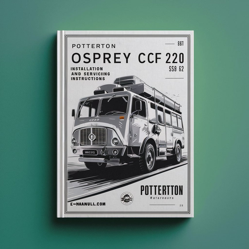 POTTERTON OSPREY CF 220 GCNo.41 589 62 Installation And Servicing Instructions