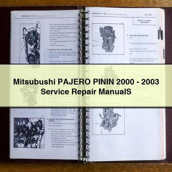 Manuel de réparation et d'entretien Mitsubushi PAJERO PININ 2000-2003