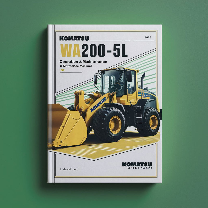 Manual de operación y mantenimiento de la cargadora de ruedas Komatsu WA200-5L