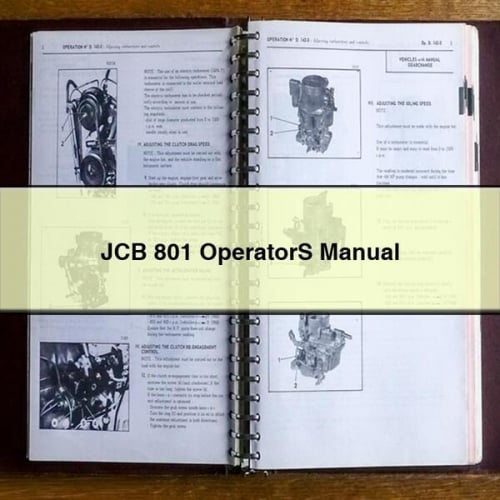 Manual del operador de JCB 801