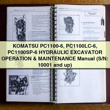 Manuel d'utilisation et d'entretien de l'excavatrice HYDRAULIQUE Komatsu PC1100-6 PC1100LC-6 PC1100SP-6 (N° de série : 10001 et plus)