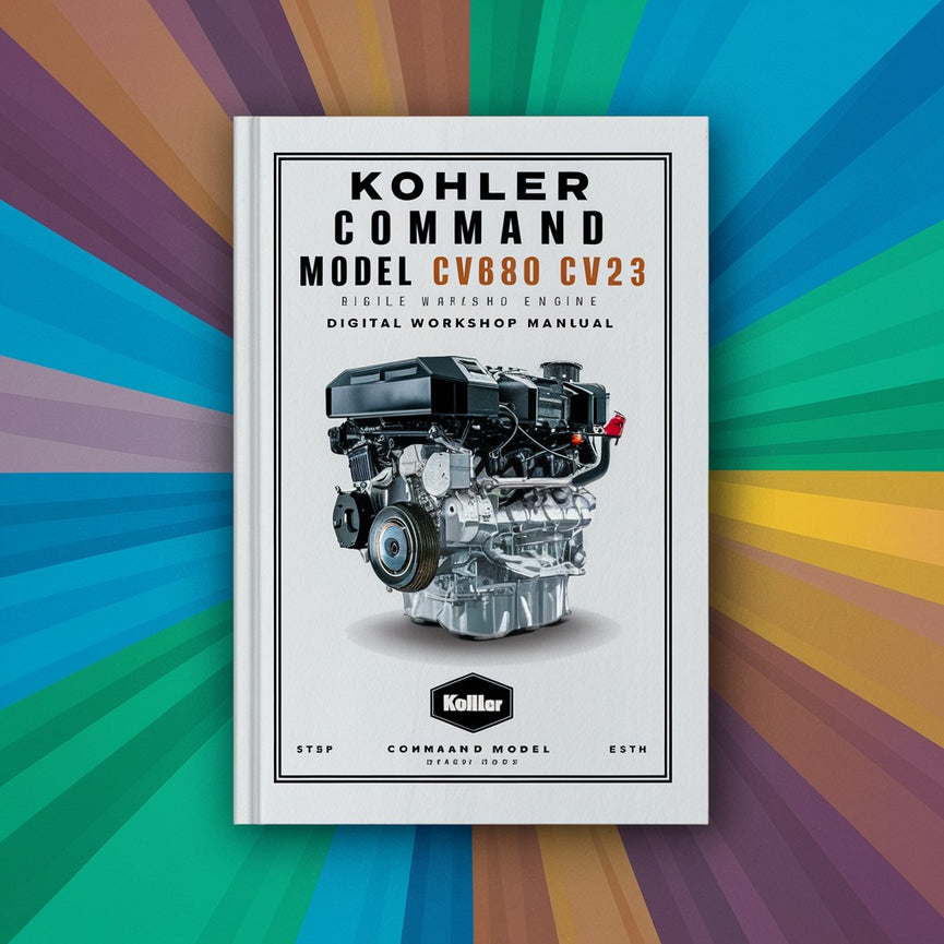 Manual de taller digital del motor Kohler Command modelo CV680 CV23 de 23 HP