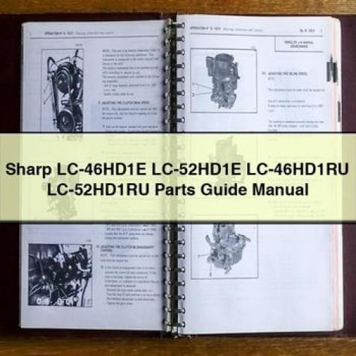 Sharp LC-46HD1E LC-52HD1E LC-46HD1RU LC-52HD1RU Parts Guide Manual PDF Download