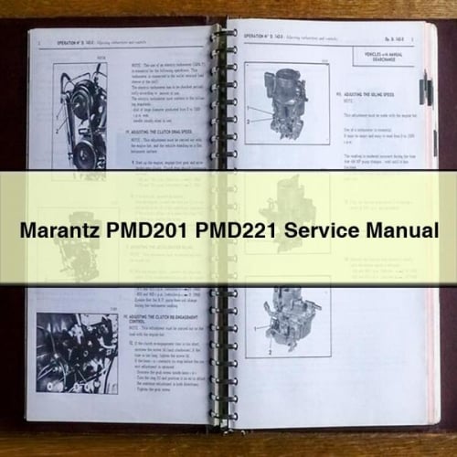 Marantz PMD201 PMD221 Service Manual PDF Download