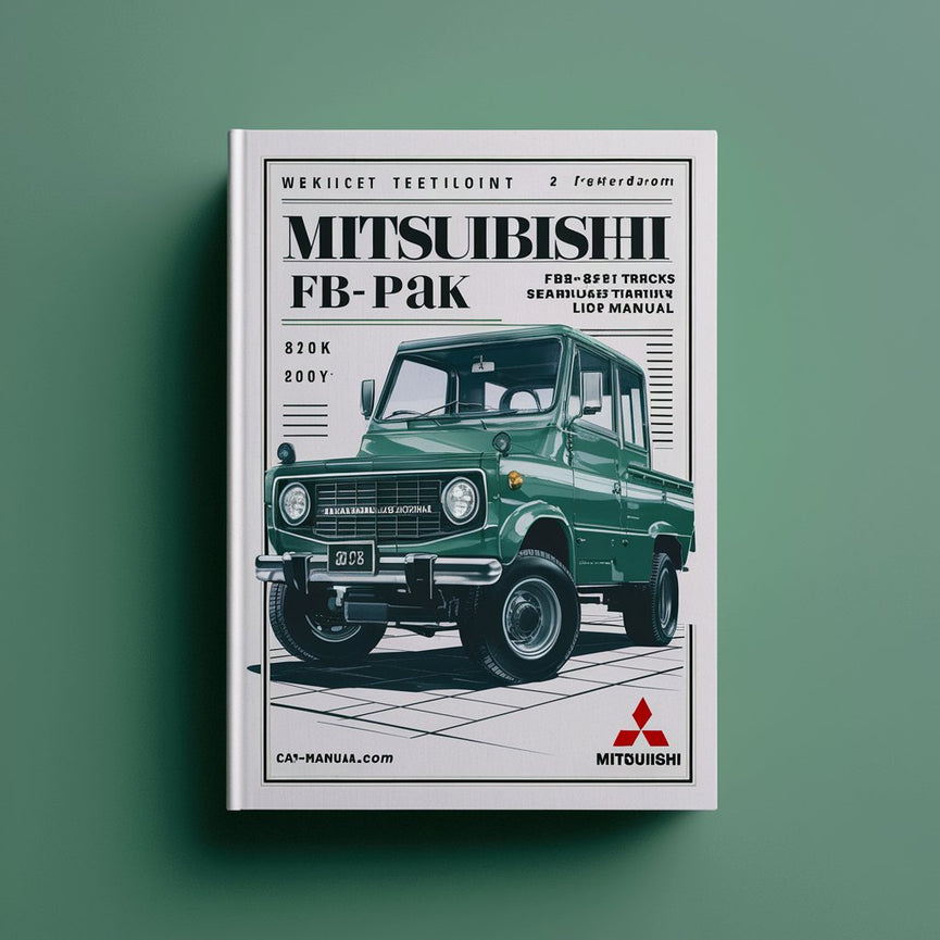 Mitsubishi FB20K PAC FB25K PAC FB30K PAC FB35K PAC Forklift Trucks Service Repair Workshop Manual