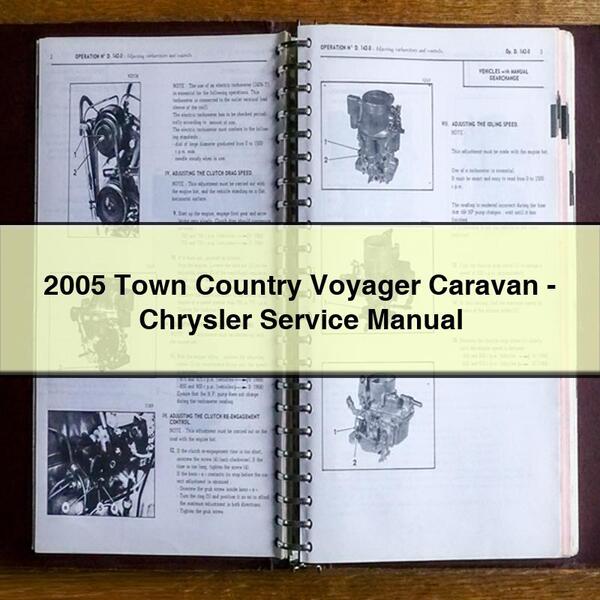 Manual de servicio y reparación de la caravana Town Country Voyager 2005 de Chrysler