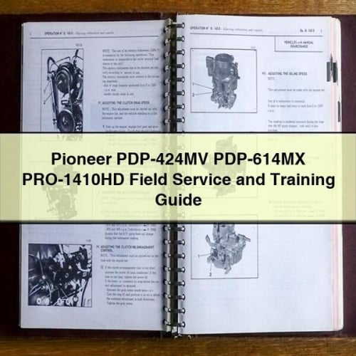 Pioneer PDP-424MV PDP-614MX PRO-1410HD Field Service and Training Guide