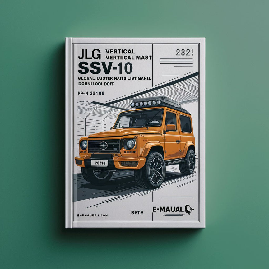 Manual de lista maestra ilustrada de piezas global del mástil vertical SSV-10 de JLG (N.° de pieza 3121188)