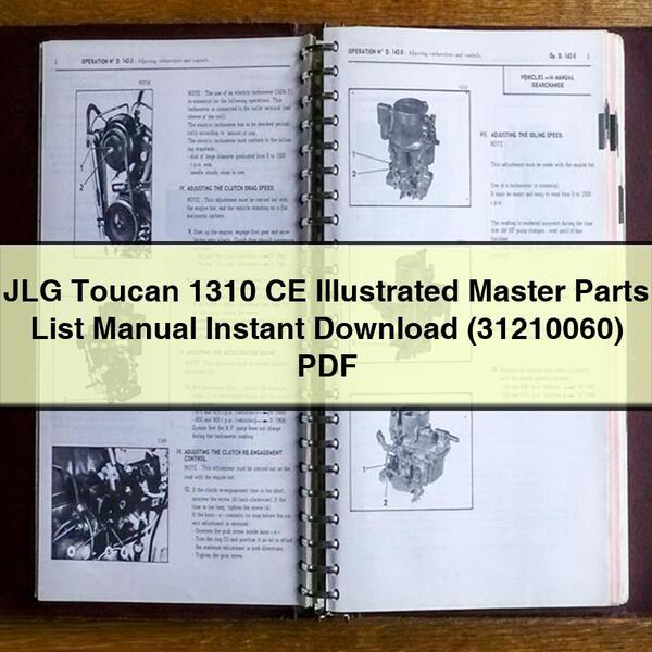 JLG Toucan 1310 CE Illustrated Master Parts List Manual  (31210060)