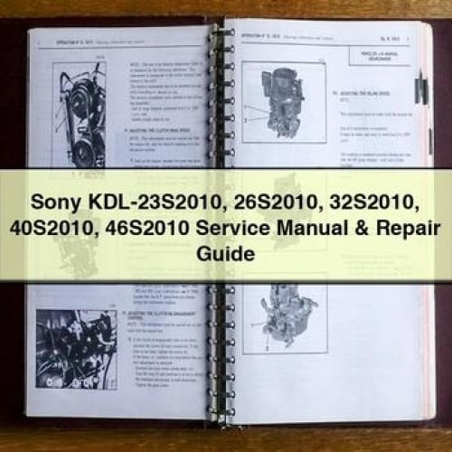 Sony KDL-23S2010 26S2010 32S2010 40S2010 46S2010 Service Manual & Repair Guide PDF Download