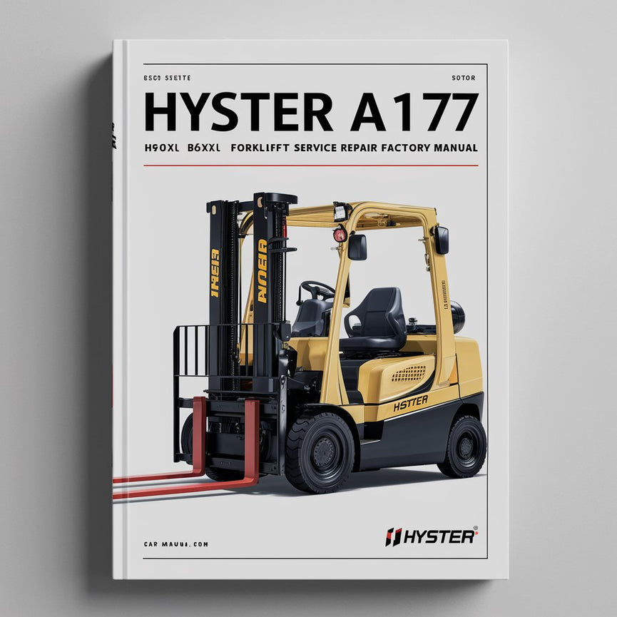 Manual de fábrica de reparación y mantenimiento de montacargas Hyster A177 (H40XL H50XL H60XL)