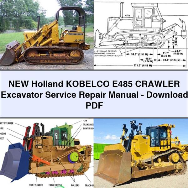 New Holland KOBELCO E485 Crawler Excavator Service Repair Manual-PDF