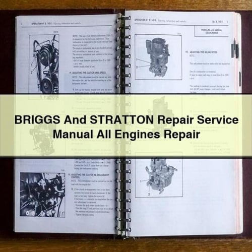 Manual de servicio y reparación de BRIGGS y STRATTON Reparación de todos los motores