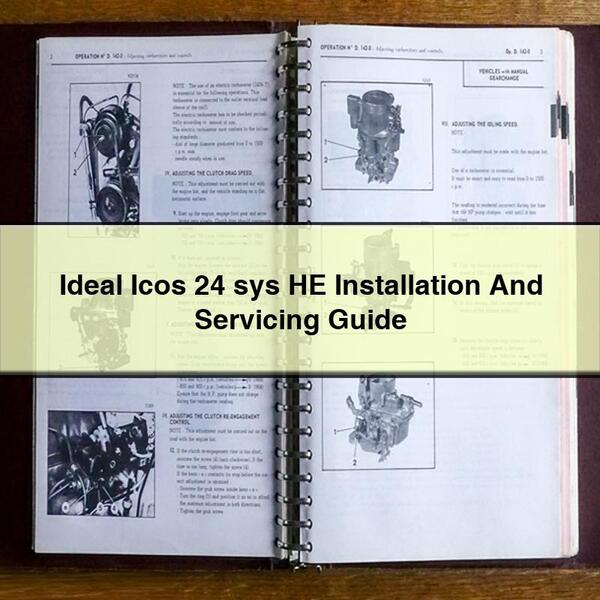 Ideal Icos 24 sys HE Installation And Servicing Guide