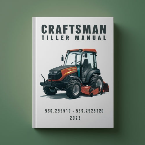 Craftsman Tiller Manual 536.292510 536.292520 PDF Download