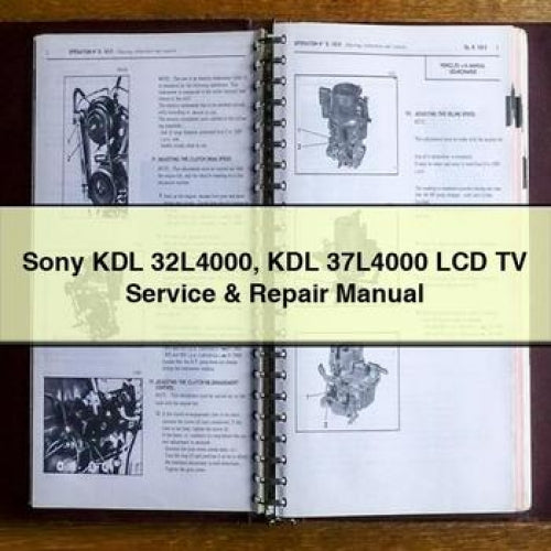 Sony KDL 32L4000 KDL 37L4000 LCD TV Service & Repair Manual PDF Download