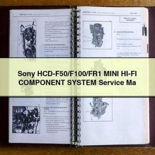 Sony HCD-F50/F100/FR1 MINI HI-FI Component System Service Ma