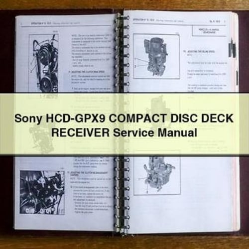 Sony HCD-GPX9 Compact DISC Deck Receiver Service Manual PDF Download