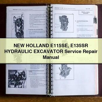 Manuel de réparation et d'entretien de la pelle hydraulique New Holland E115SE E135SR