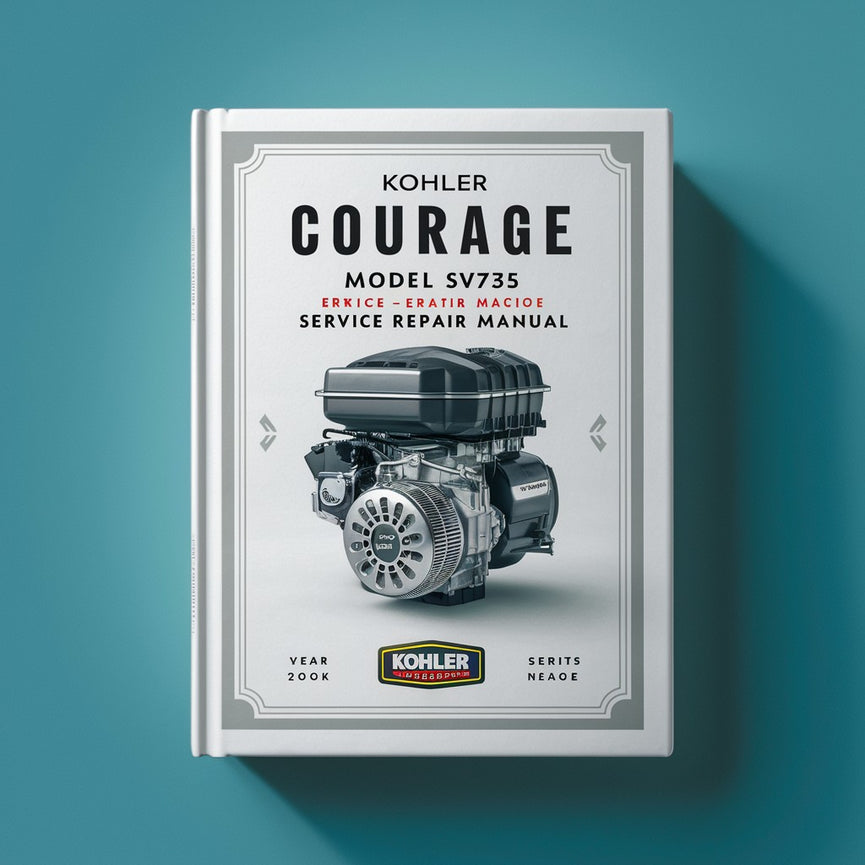 Kohler COURAGE Model SV735 26HP Engine Service Repair Manual