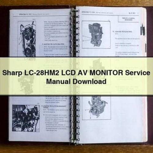 Sharp LC-28HM2 LCD AV MONITOR Service Manual Download PDF