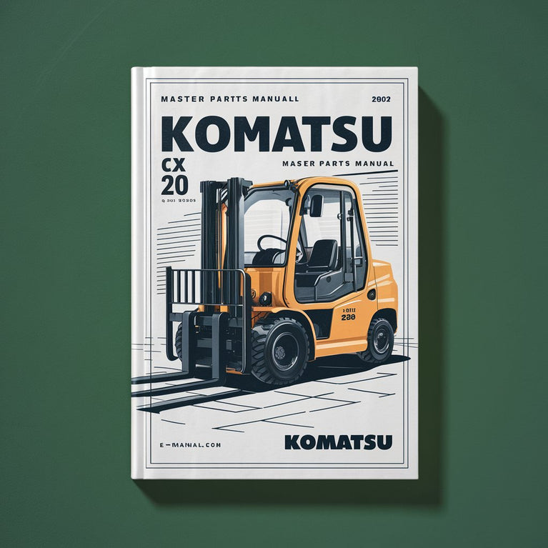 Manuel principal des pièces détachées du chariot élévateur Komatsu CX 20