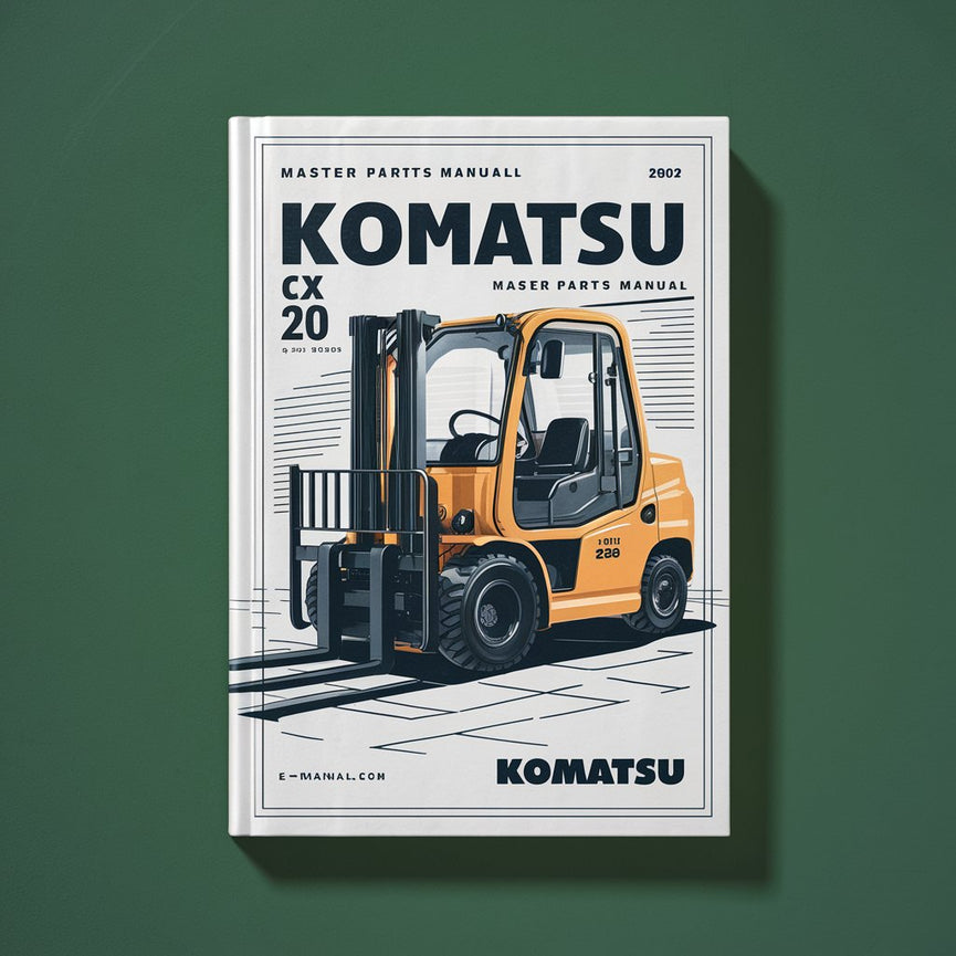 Manuel principal des pièces détachées du chariot élévateur Komatsu CX 20