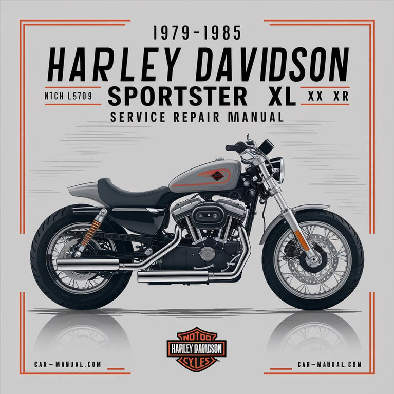 Manual de servicio y reparación de Harley Davidson Sportster XL XR 1979-1985