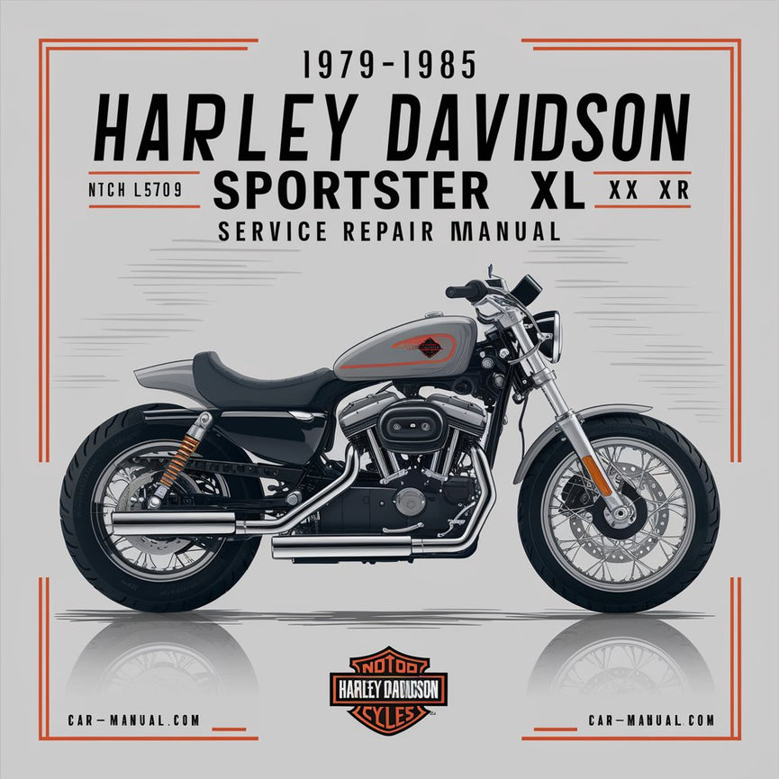 Manuel de réparation et d'entretien Harley Davidson Sportster XL XR 1979-1985