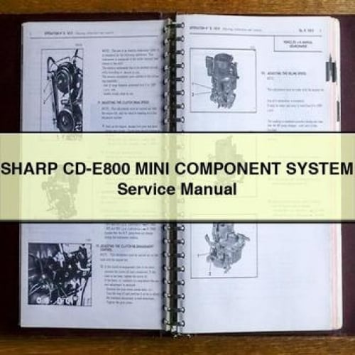 SHARP CD-E800 MINI Component System Service Manual PDF Download